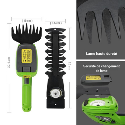 Tondeuse électrique jardin 2 en 1 - PetitBricolage