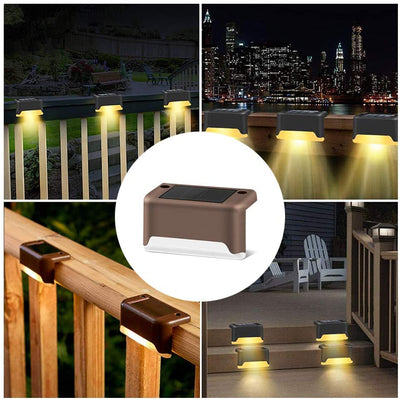 8x Lampe LED solaire pour escaliers - SOLARIS RX8 - PetitBricolage