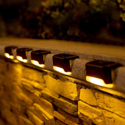 8x Lampe LED solaire pour escaliers - SOLARIS RX8 - PetitBricolage