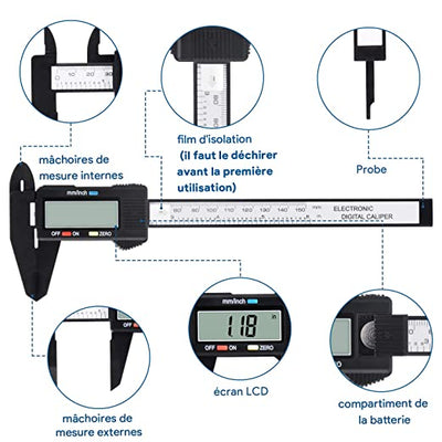 Règle de mesure avec écran digital - PetitBricolage