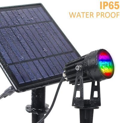 3x pojecteur solaire multicolore - SOLARIS RS1 - PetitBricolage
