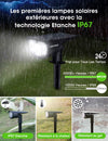 Lot de 2 projecteurs LED solaire - PetitBricolage