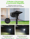 Lot de 2 projecteurs LED solaire - PetitBricolage