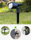 Lot de 2 projecteurs LED solaire - PetitBricolage