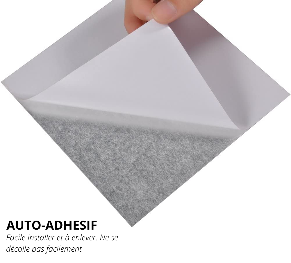 Lot de 32 Carreaux de miroirs muraux adhésifs - PetitBricolage