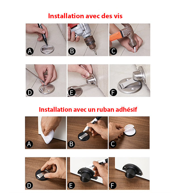 Butée de porte magnétique - PetitBricolage