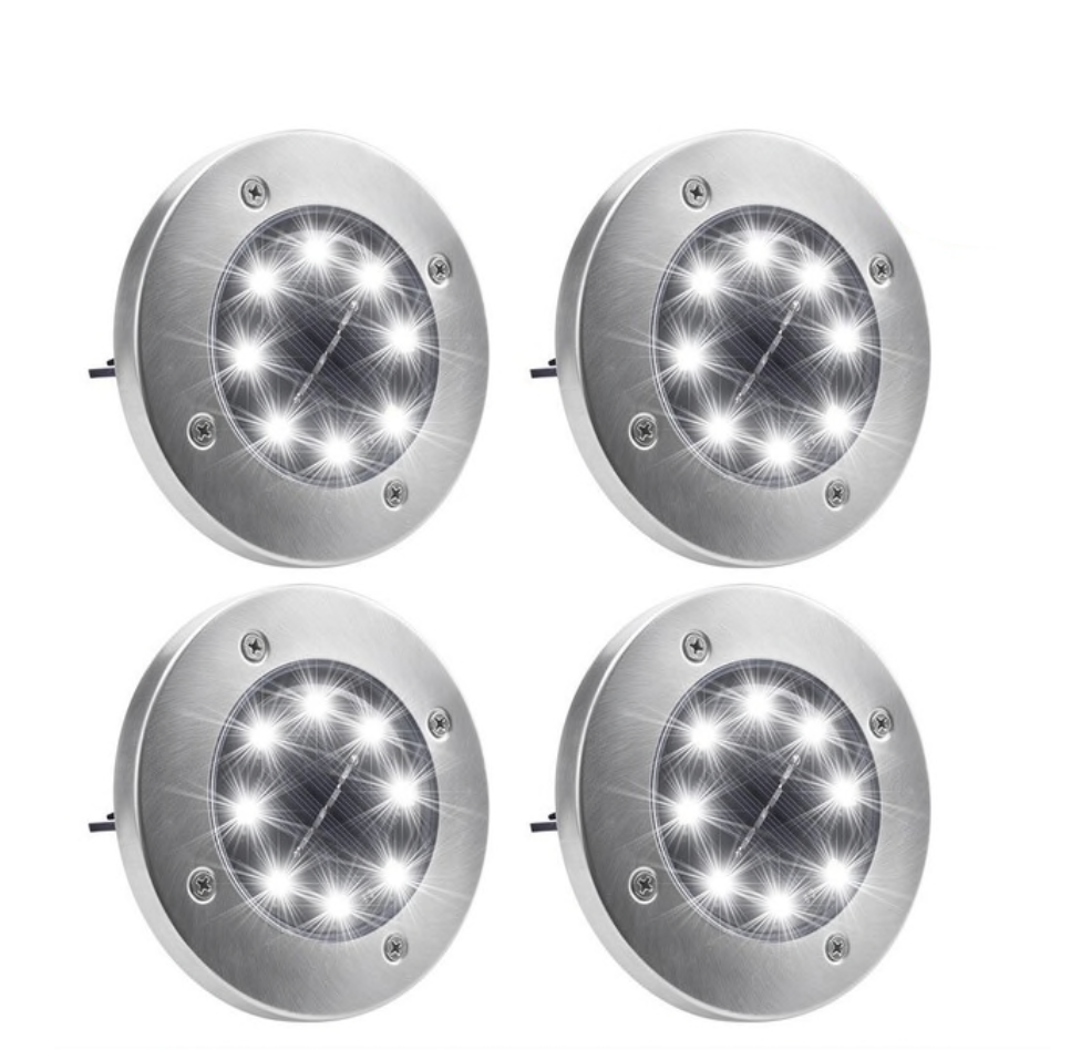Lot 4 Lampes LED solaire pour Jardin - PetitBricolage