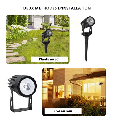 3x pojecteur solaire multicolore - SOLARIS RS1 - PetitBricolage