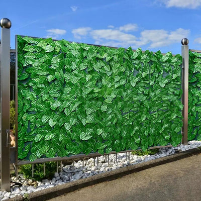 Clôture de jardin en plantes artificielles - PetitBricolage