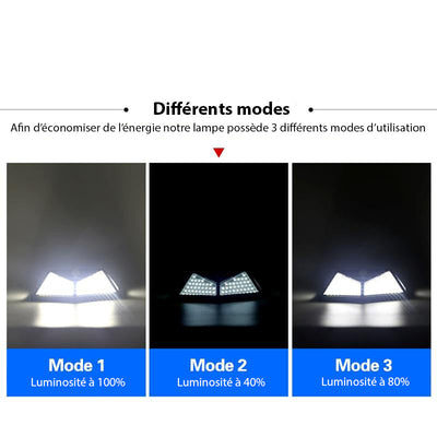 Lampe LED solaire avec capteur de mouvement - SOLARIS R2 - PetitBricolage