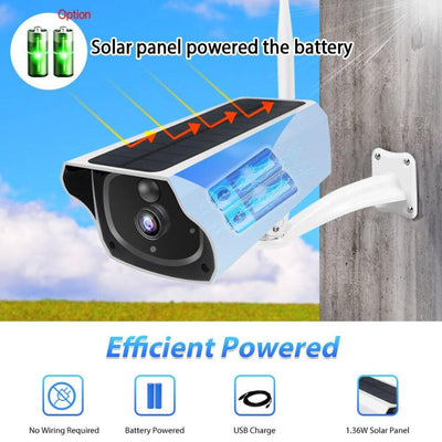 Caméra de surveillance solaire 1080P - PetitBricolage