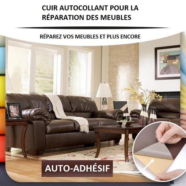 2x Autocollant de réparation en simili cuir - PetitBricolage
