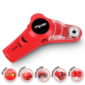 Drill Box XTR® - Assistant de perçage avec niveau laser - PetitBricolage