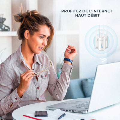 Répéteur WIFI à double bande passante longue portée - PetitBricolage