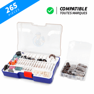 Multi Grinder Tools® - Kit pour outils rotatifs (295 pièces) - PetitBricolage