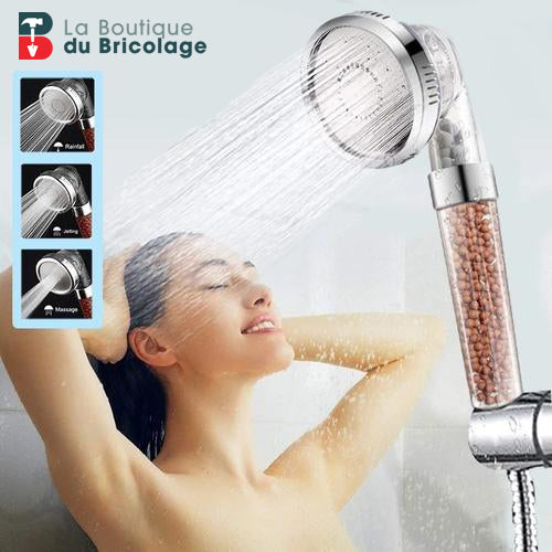 Pommeau de douche avec billes filtrantes - PetitBricolage